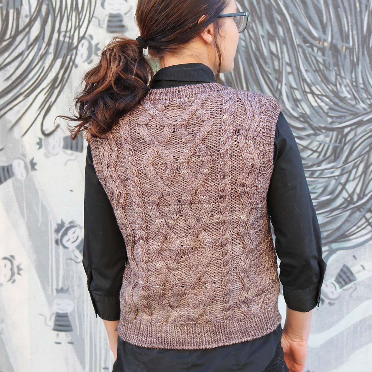 Amy's Clara Cables Vest - Main Image 4