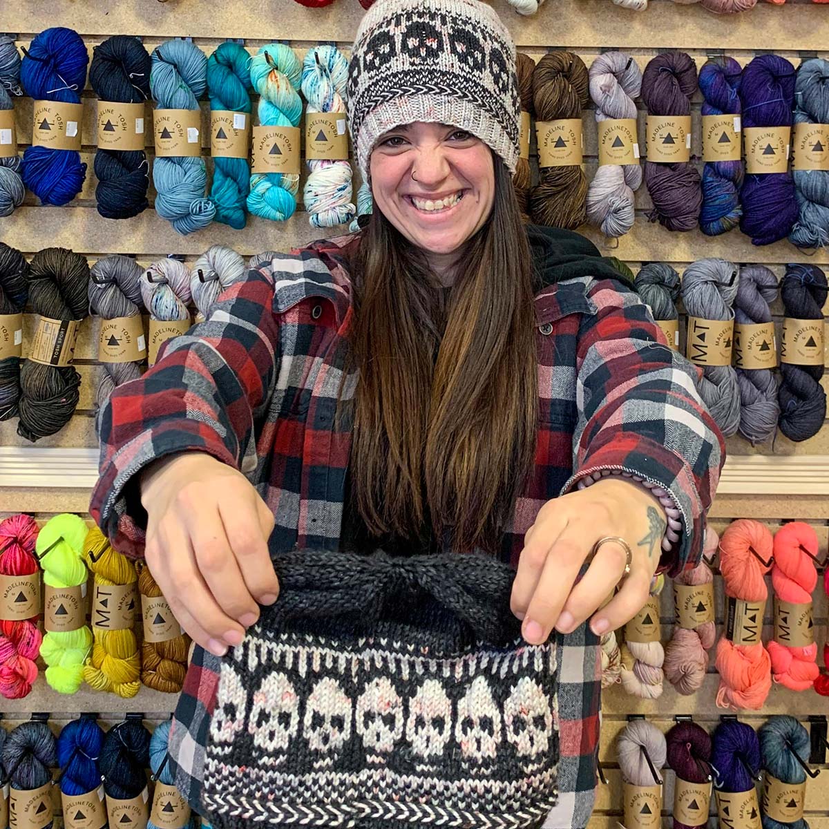 Aiyana's Skullivan Mommy and Me Beanies - Main Image 1
