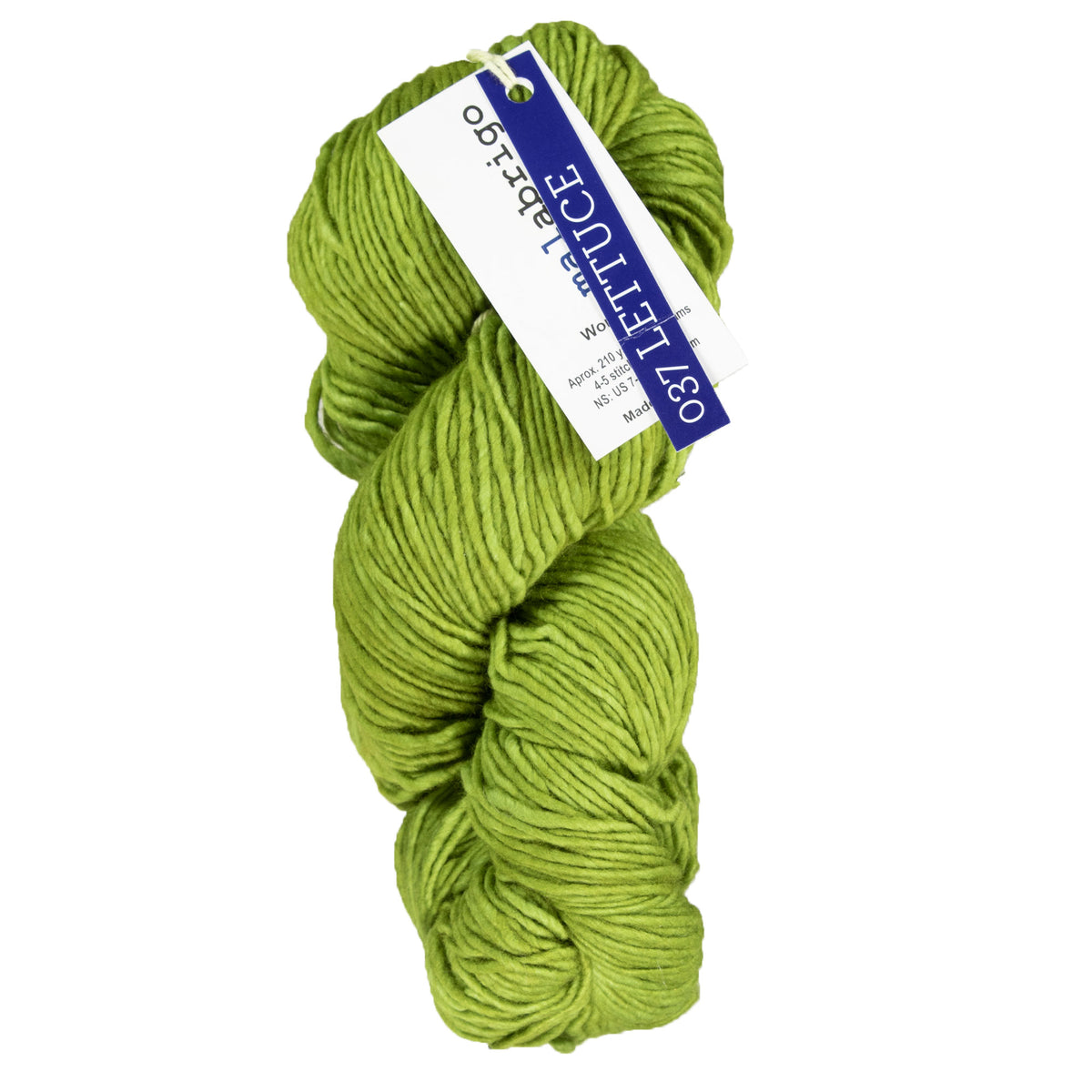 Malabrigo Worsted Merino Yarn - 037 Lettuce - Zoom Image
