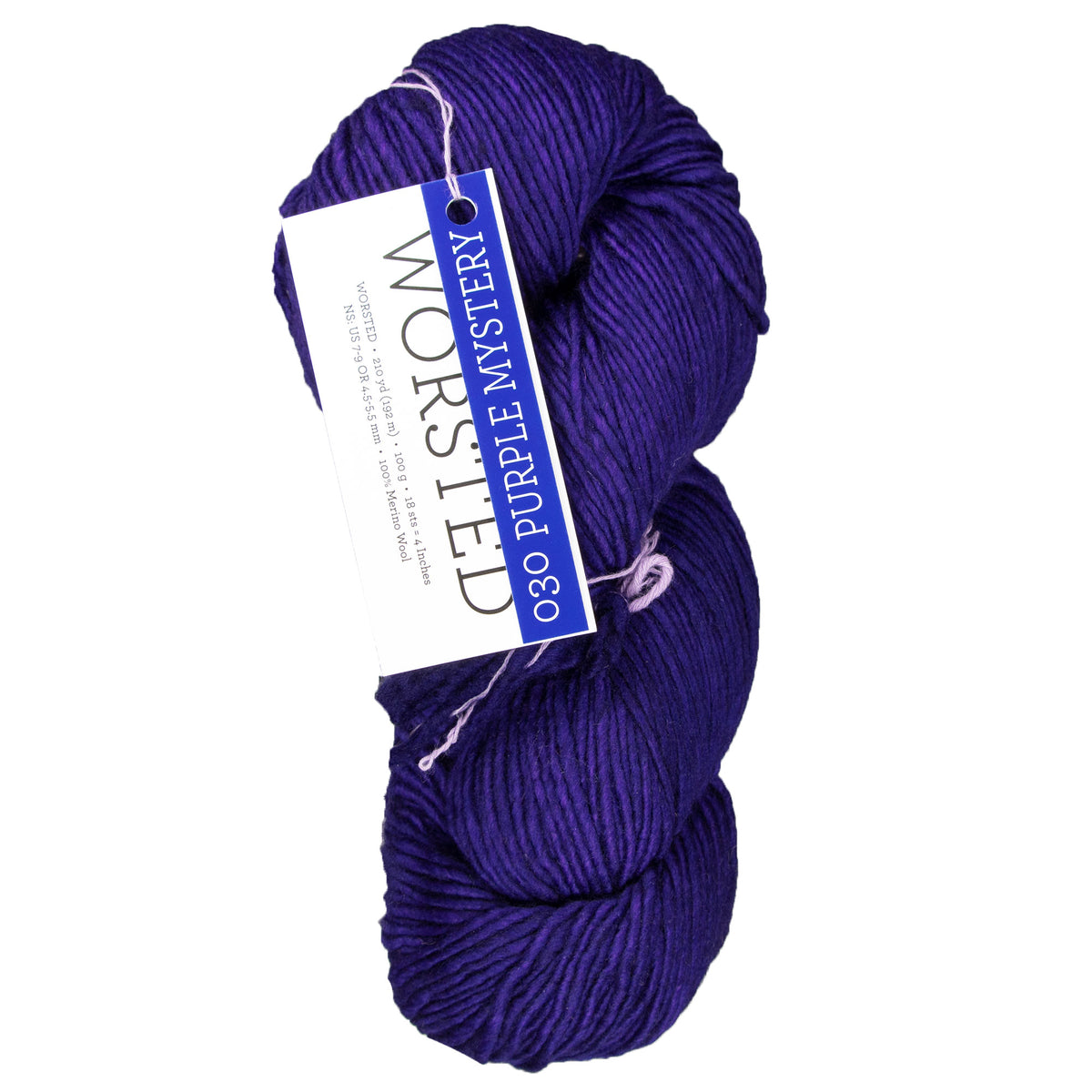 Malabrigo Worsted Merino Yarn - 030 Purple Mystery - Zoom Image
