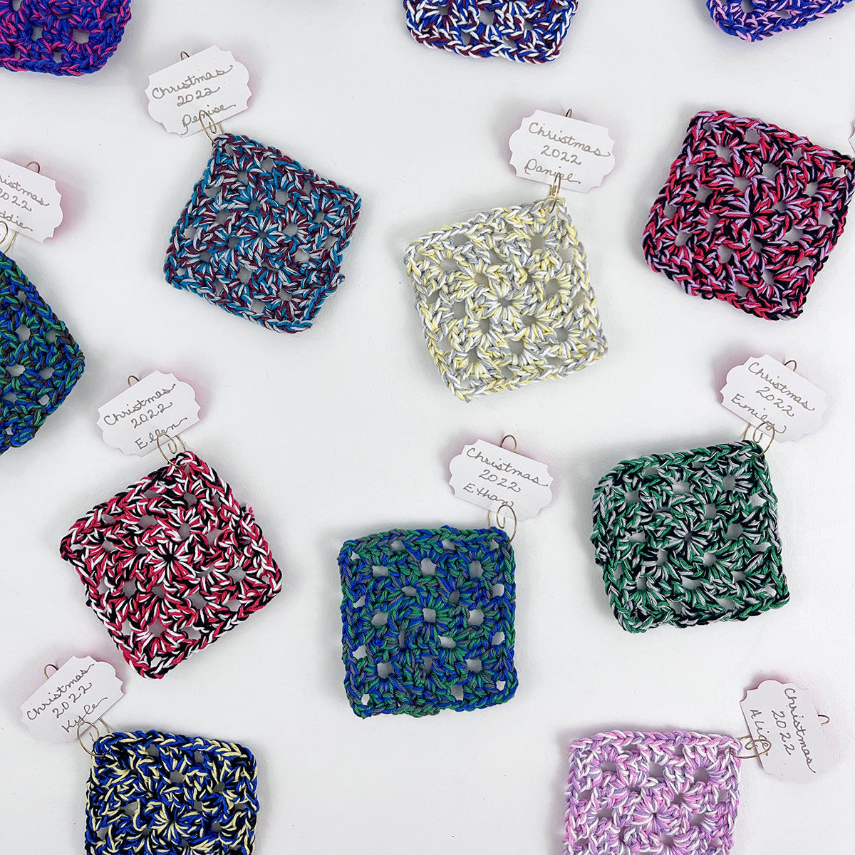 Dawn's Granny Square Ornaments - Main Image 1
