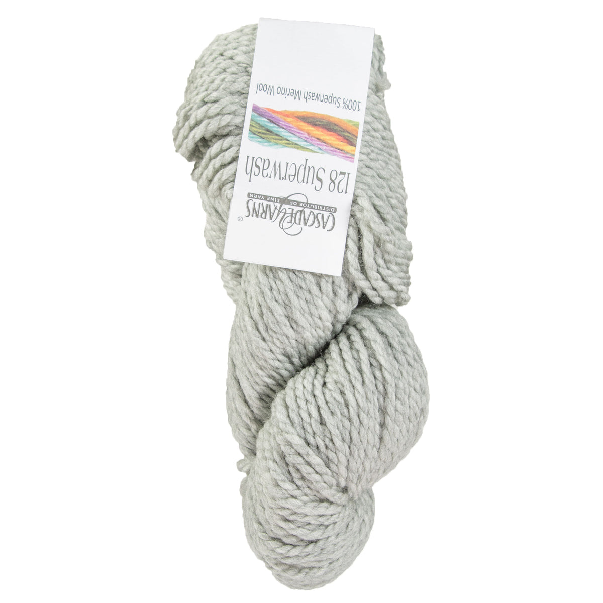 Cascade Yarns 128 Superwash Yarn - 1946 Silver - Zoom Image