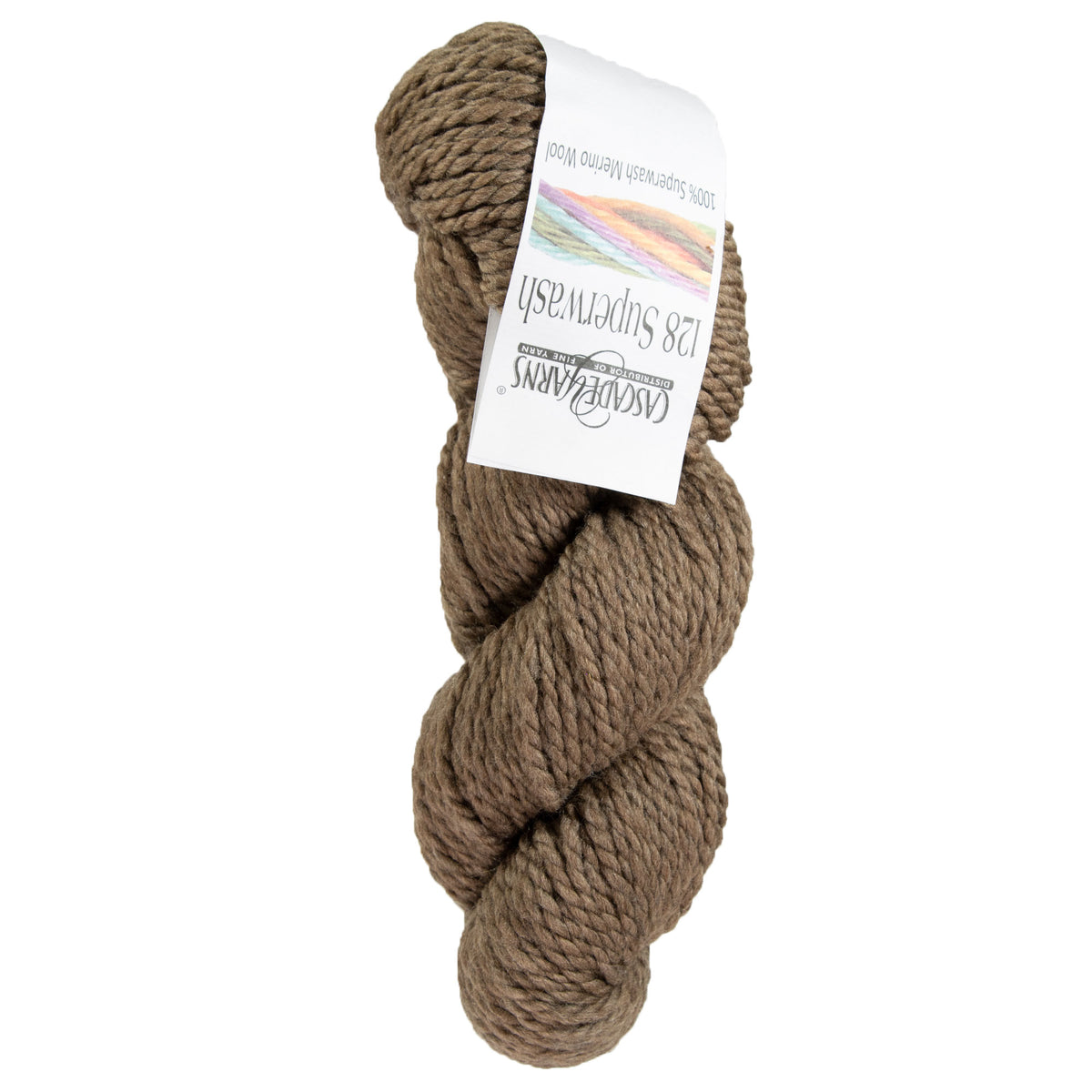 Cascade Yarns 128 Superwash Yarn - 862 Walnut Heather - Zoom Image