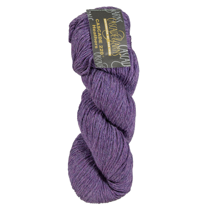 Cascade 220 Yarn - 2450 Mystic Purple - Zoom Image