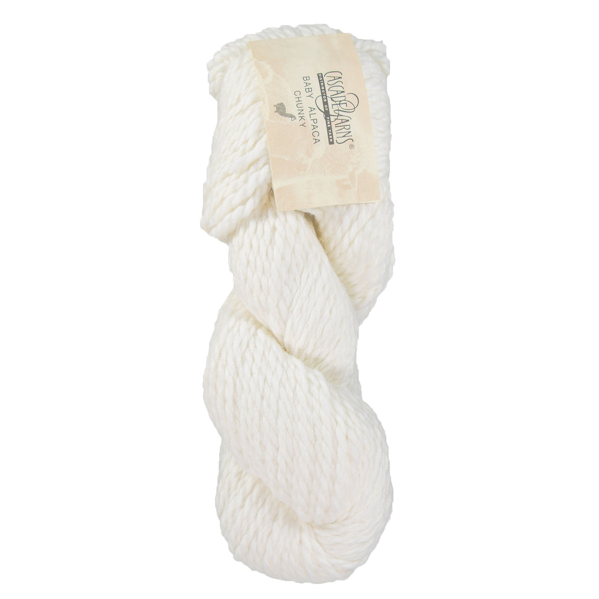Cascade Yarns Baby Alpaca Chunky Yarn - 576 White - Zoom Image