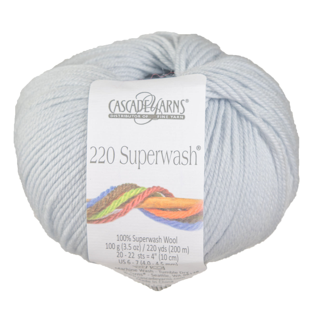 Cascade Yarns 220 Superwash Yarn - 1914 Alaska Sky - Zoom Image
