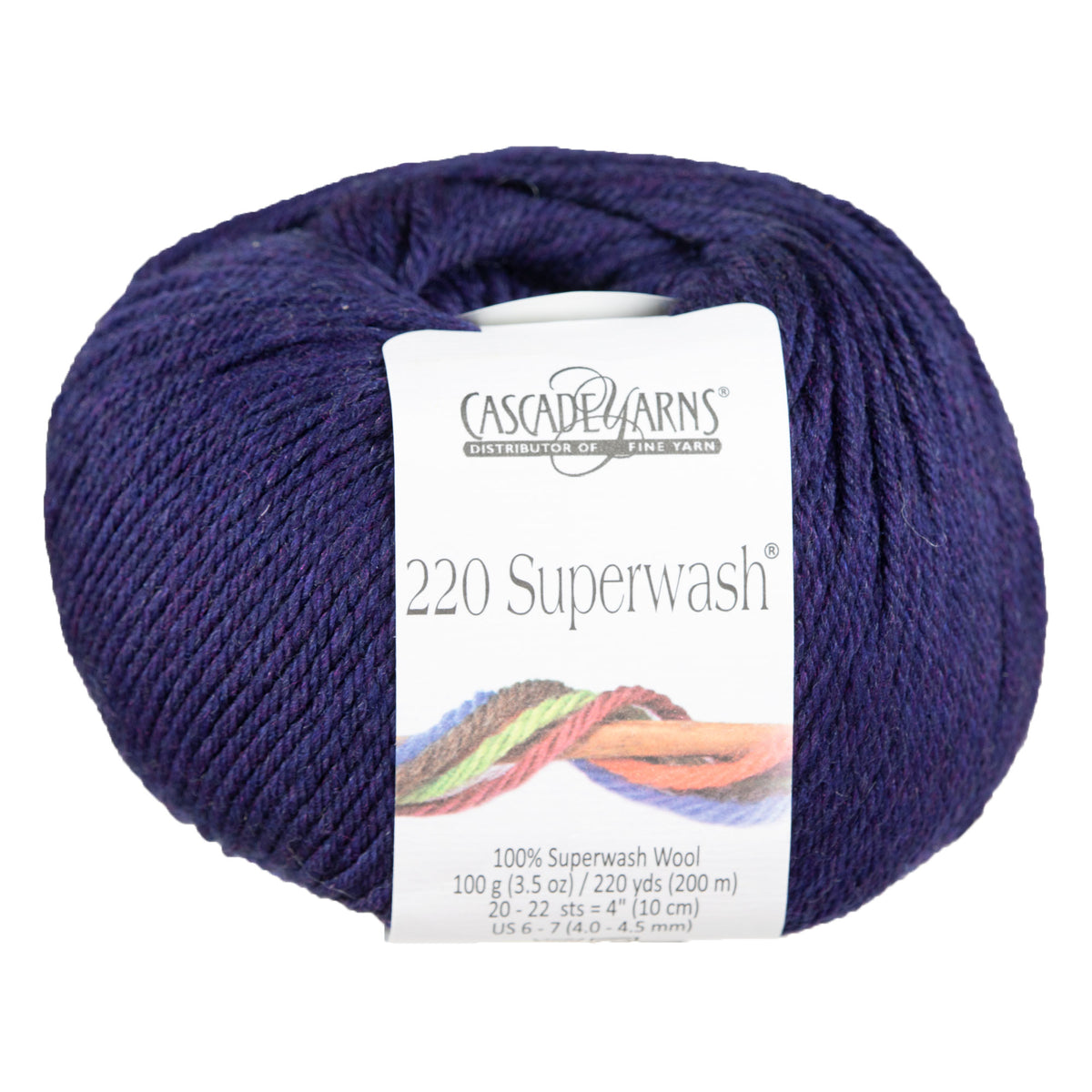 Cascade Yarns 220 Superwash Yarn - 1924 Midnight Heather - Zoom Image
