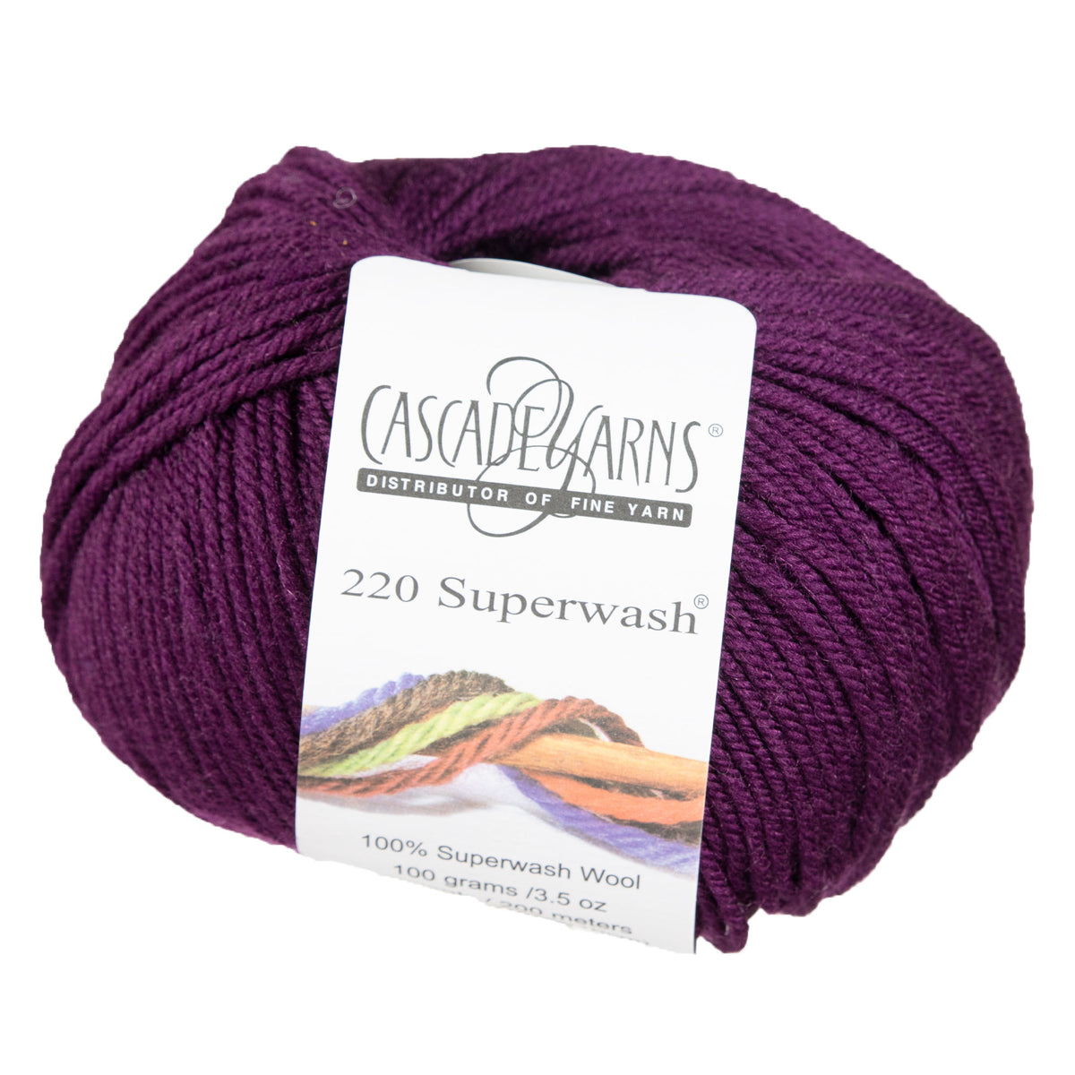 Cascade Yarns 220 Superwash Yarn - 0880 Marionberry - Zoom Image
