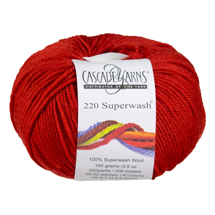 Cascade Yarns 220 Superwash Yarn - 0823 Burnt Orange - Zoom Image