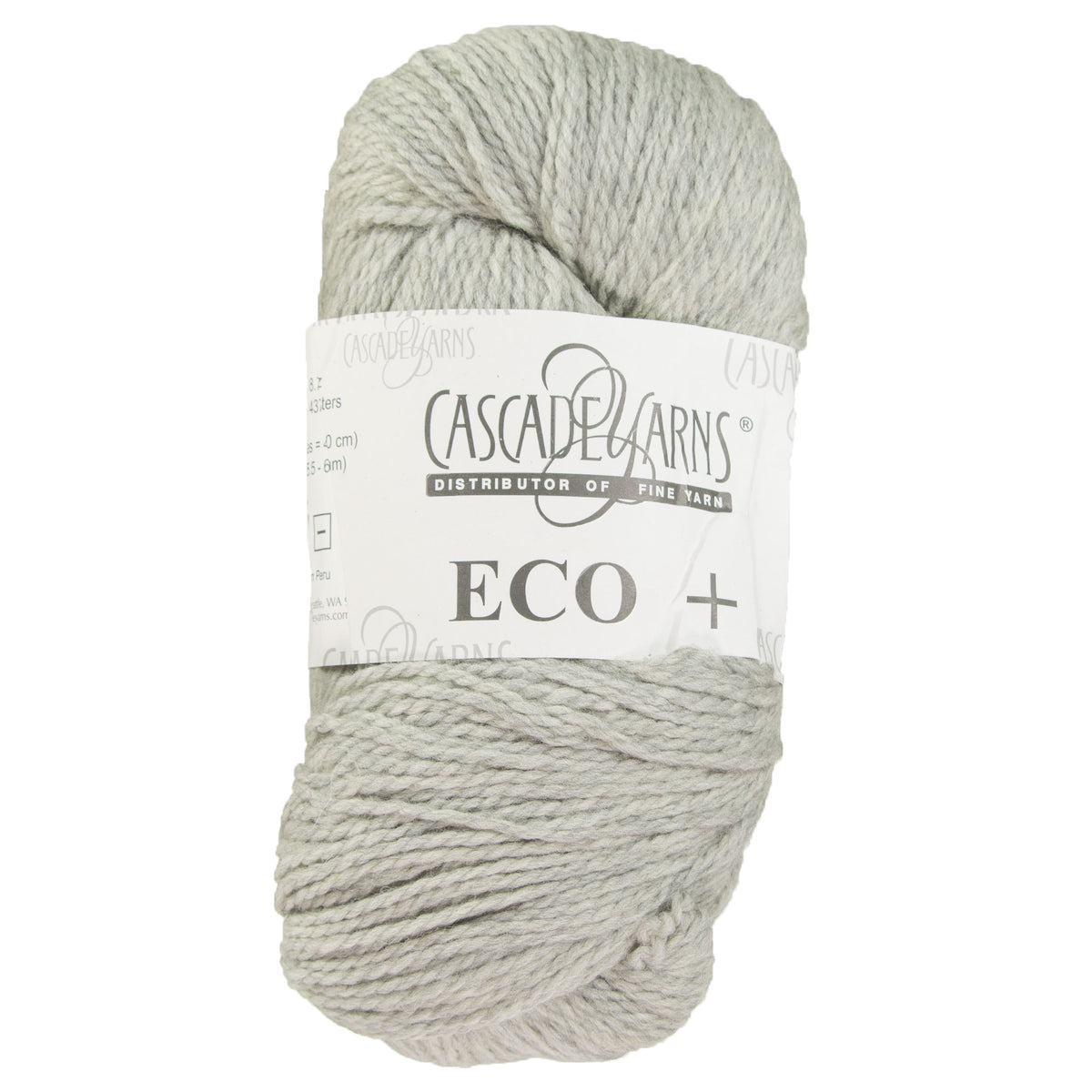 Cascade Yarns Eco+ Yarn - 8401 Silver Grey - Zoom Image