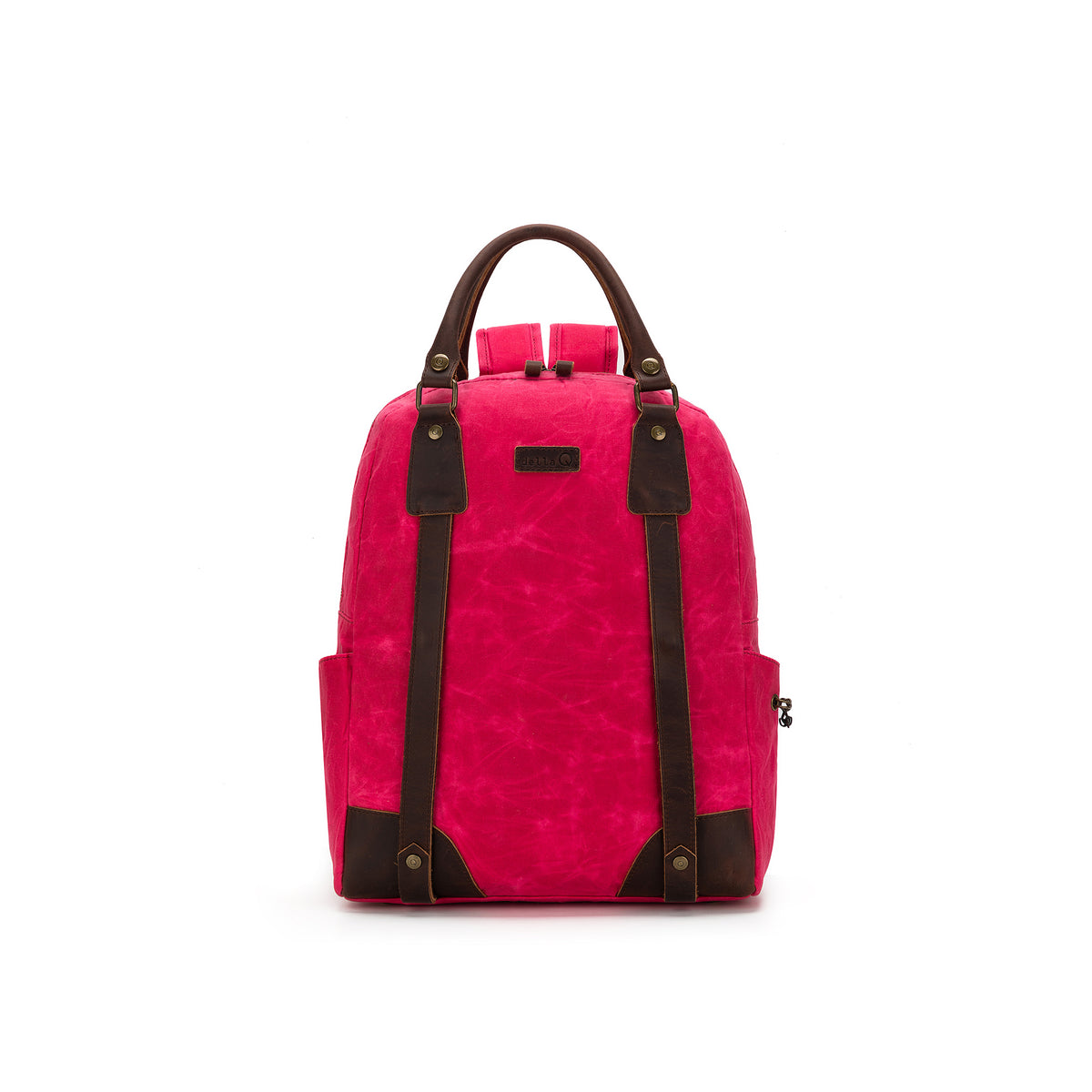 della Q Maker's Canvas Backpack - Vivid Rose
