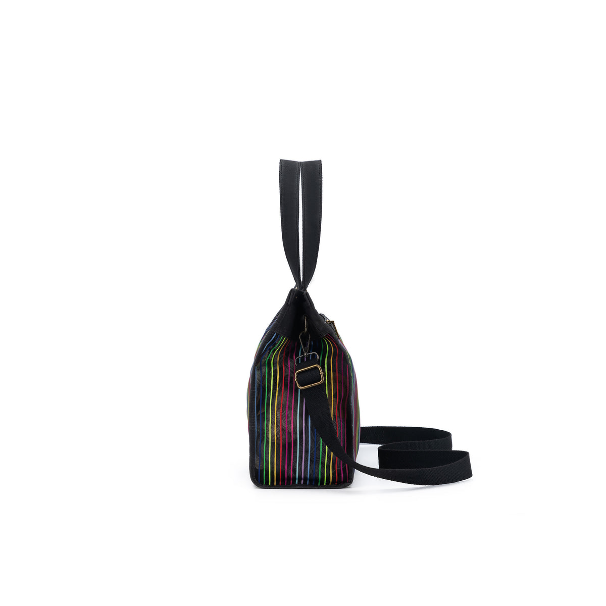 della Q Rainbow Mesh Tote - Black
