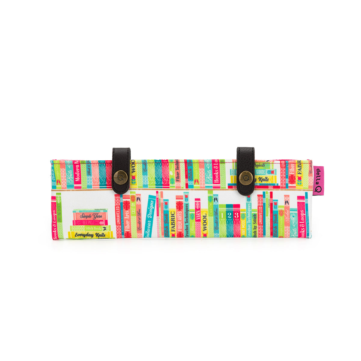 della Q Sock Needle Keeper - 1201-1 - *Linen - Library - Fuchsia
