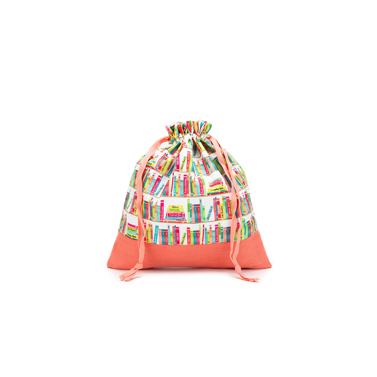 della Q Large Eden Project Bag - 119-2 - *Linen - Library - Coral
