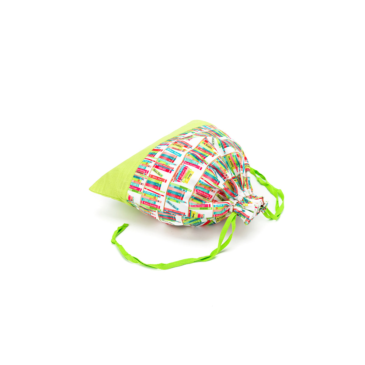 della Q Large Eden Project Bag - 119-2 - *Linen - Library - Lime
