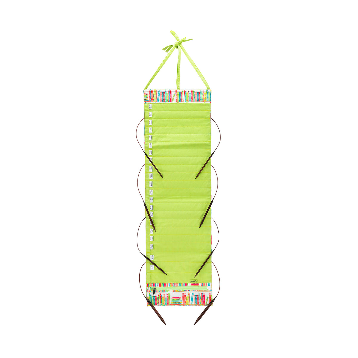 della Q Hanging Circular Needle Organizer - 142-1 - *Linen - Library - Lime
