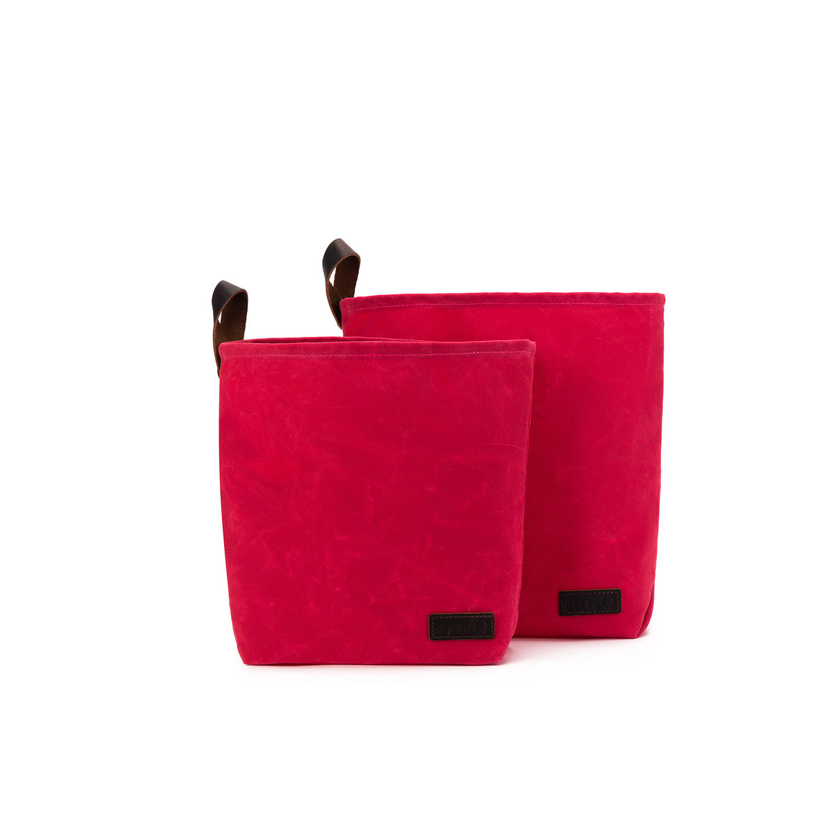 della Q Maker's Canvas Knit Sacks (Set of 2) - Vivid Rose
