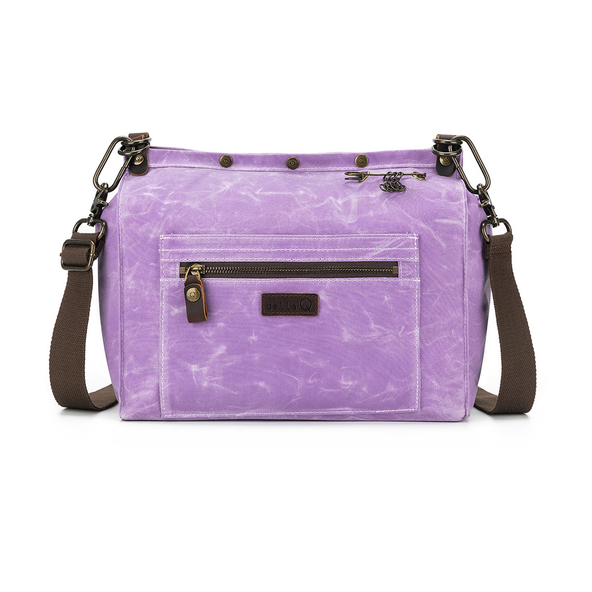 della Q Maker's Canvas Rucksack - Violet Purple
