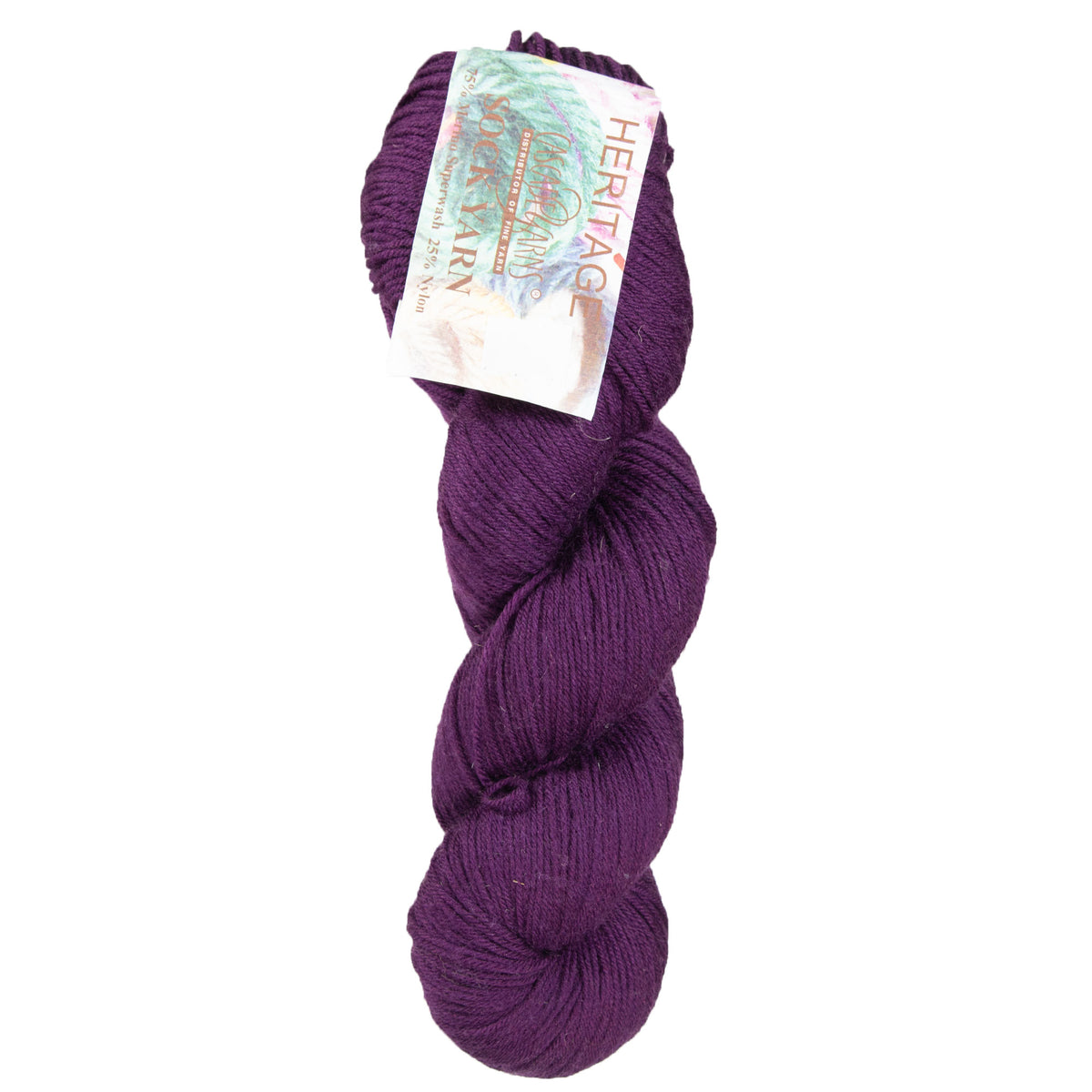 Cascade Yarns Heritage Yarn - 5632 Dark Plum - Zoom Image
