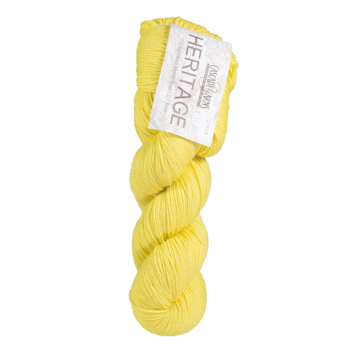Cascade Yarns Heritage Yarn - 5644 Lemon - Zoom Image
