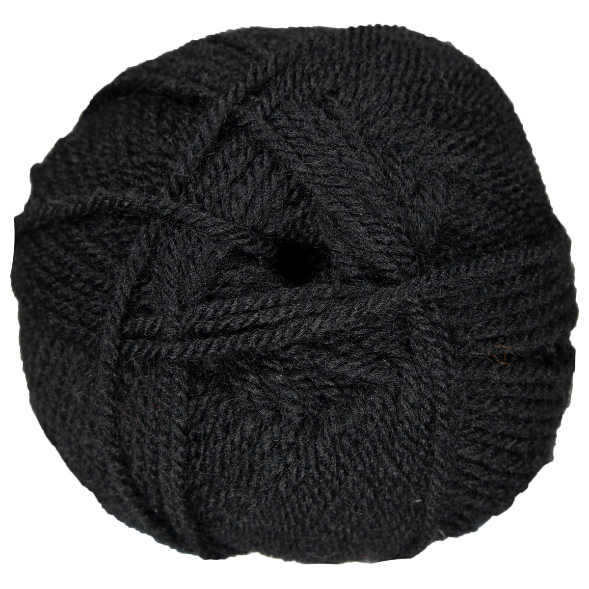 Plymouth Yarn Encore Worsted Yarn - 0217 Black - Zoom Image

