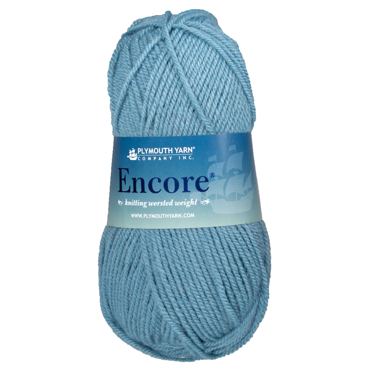 Plymouth Yarn Encore Worsted Yarn - 0515 Wedgewood - Zoom Image
