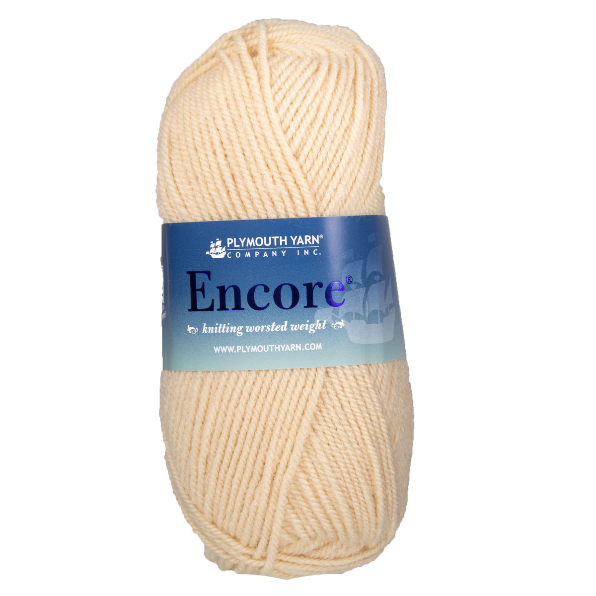 Plymouth Yarn Encore Worsted Yarn - 1202 Sand - Zoom Image
