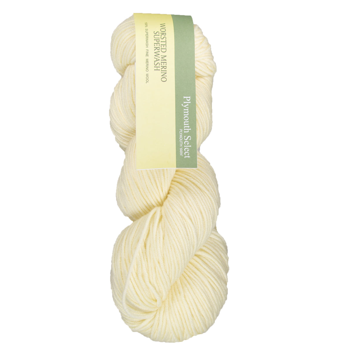 Plymouth Yarn Worsted Merino Superwash Yarn - 01 Natural - Zoom Image

