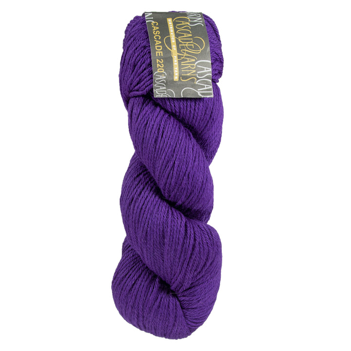 Cascade 220 Yarn - 9570 Concord Grape - Zoom Image