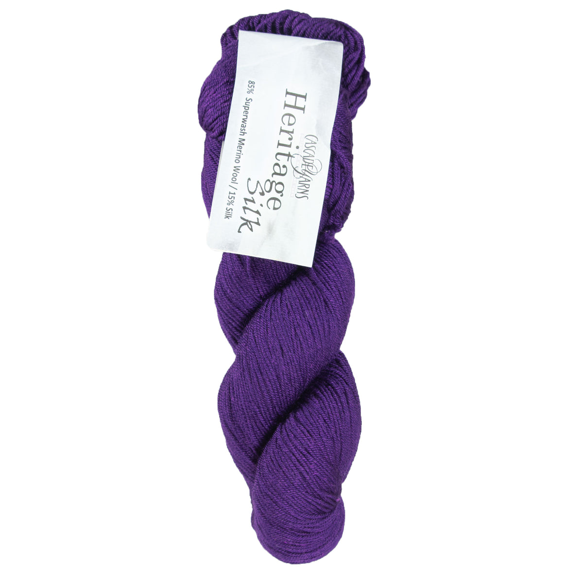 Cascade Yarns Heritage Silk Yarn - 5633 Italian Plum - Zoom Image
