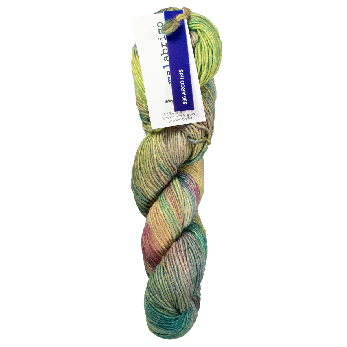 Malabrigo Silky Merino Yarn - 866 Arco Iris - Zoom Image
