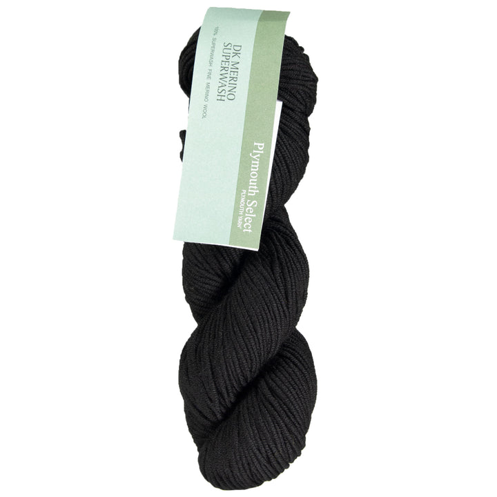 Plymouth Yarn DK Merino Superwash Yarn - 1050 Black - Zoom Image