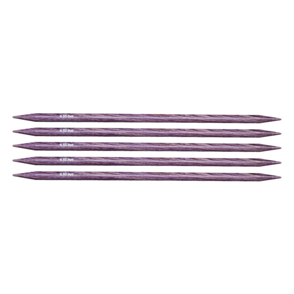 KnitPro Dreamz Double Point Needles - US 10.5 - 8" (6.5mm) Purple Passion - Extra Image
