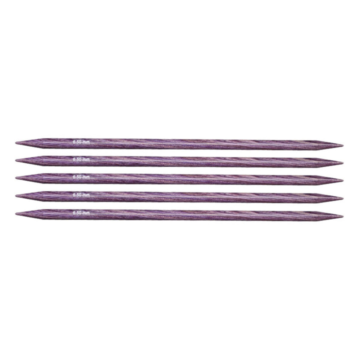 KnitPro Dreamz Double Point Needles - US 10.5 - 8" (6.5mm) Purple Passion - Zoom Image
