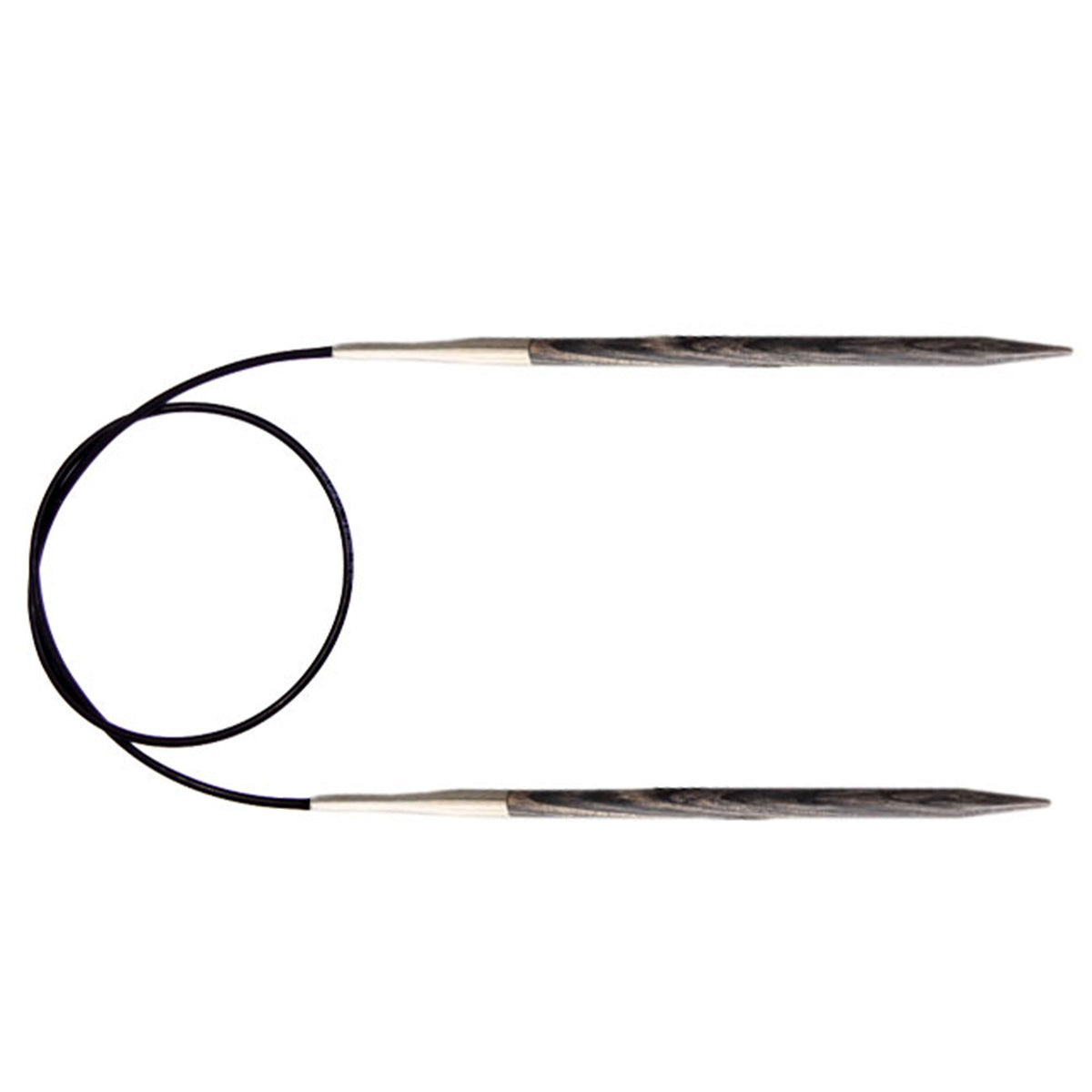 KnitPro Dreamz Fixed Circular Needles - US 7 - 32" Grey Onyx - Zoom Image
