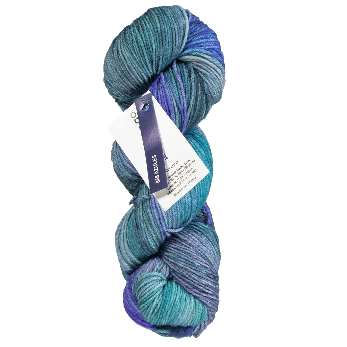 Malabrigo Arroyo Yarn - 856 Azules - Zoom Image
