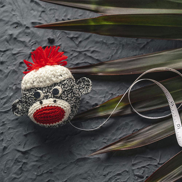 Lantern Moon Tape Measures - Sock Monkey - Extra Image