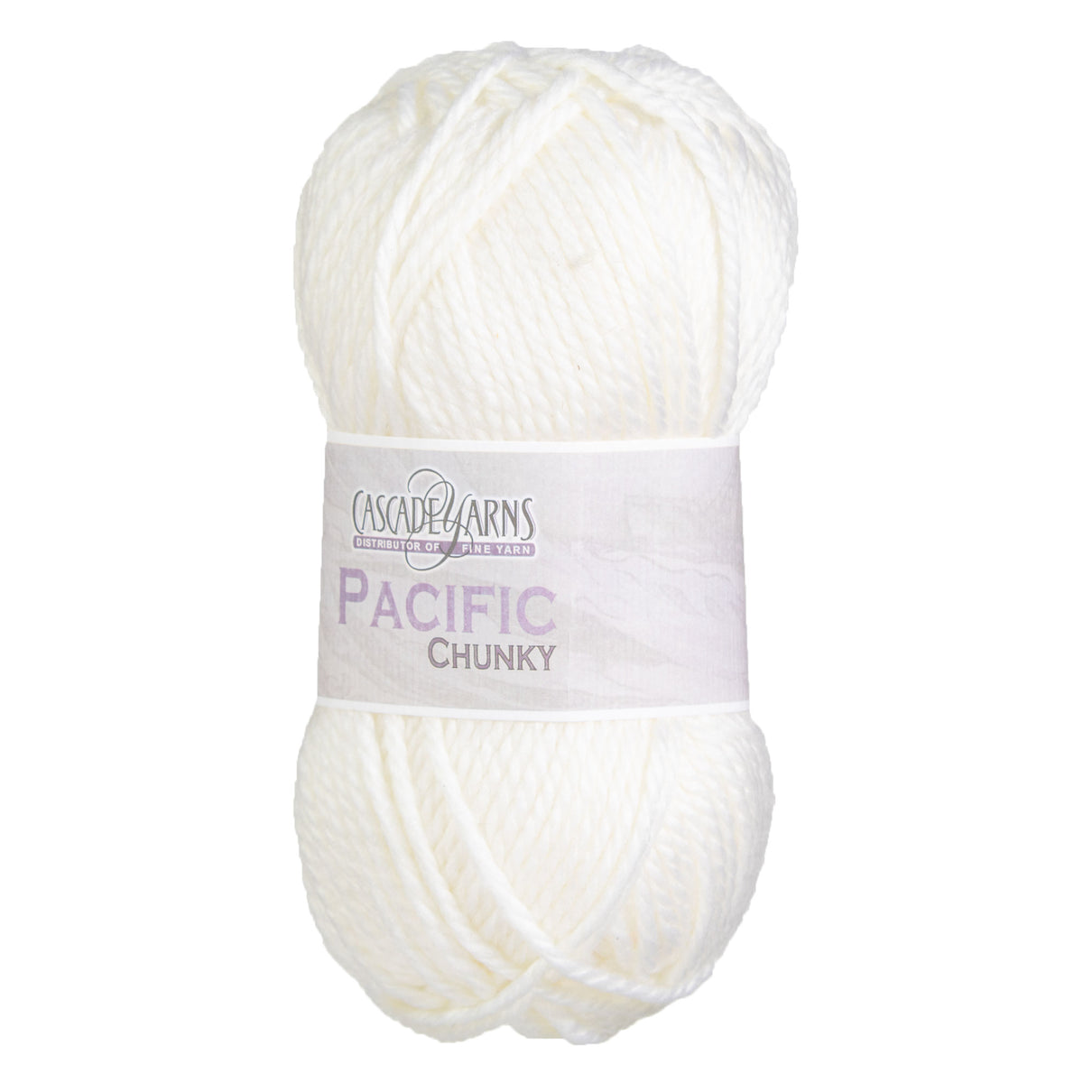 Cascade Yarns Pacific Chunky Yarn - 02 White - Zoom Image
