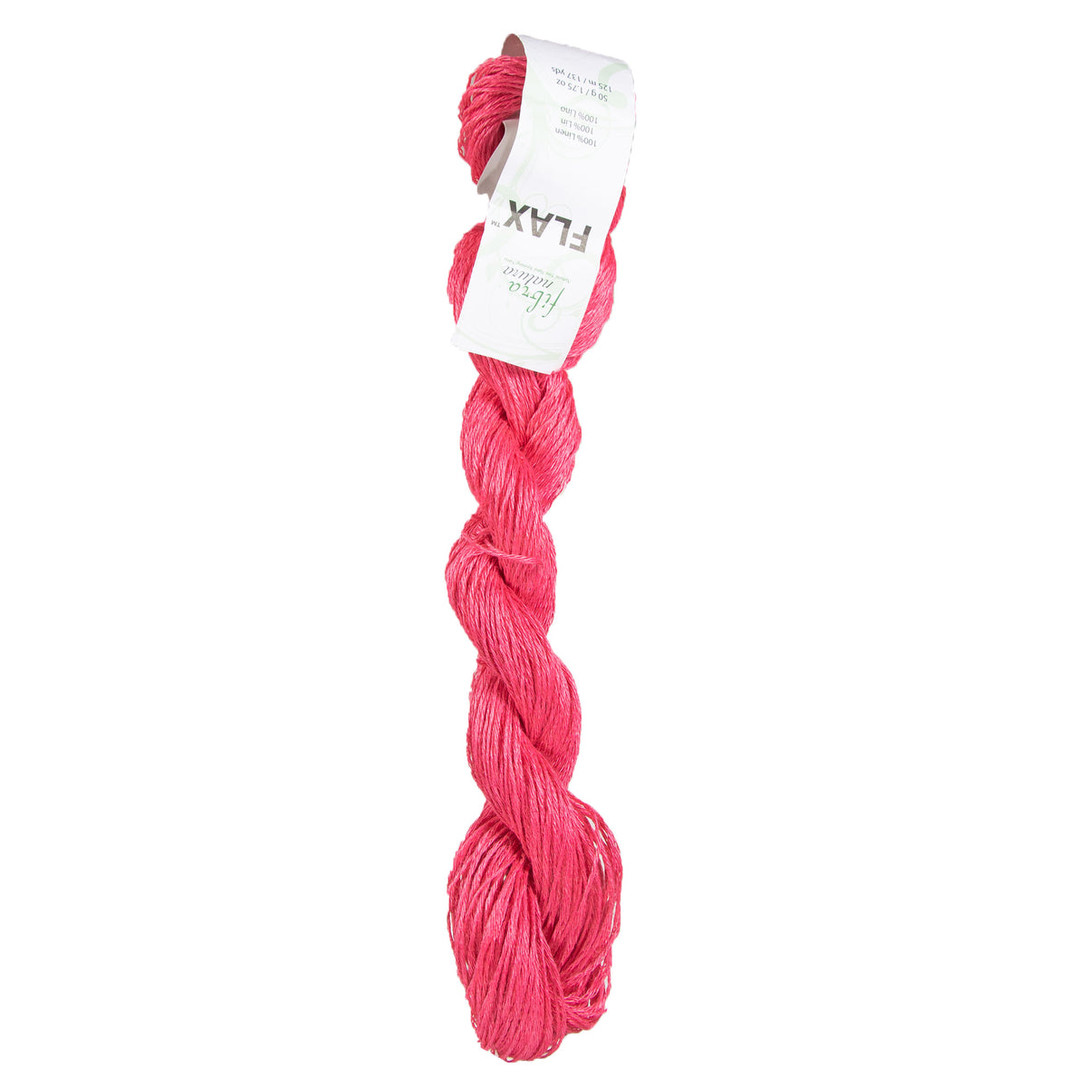 Fibra Natura Flax Yarn - 006 Raspberry - Zoom Image
