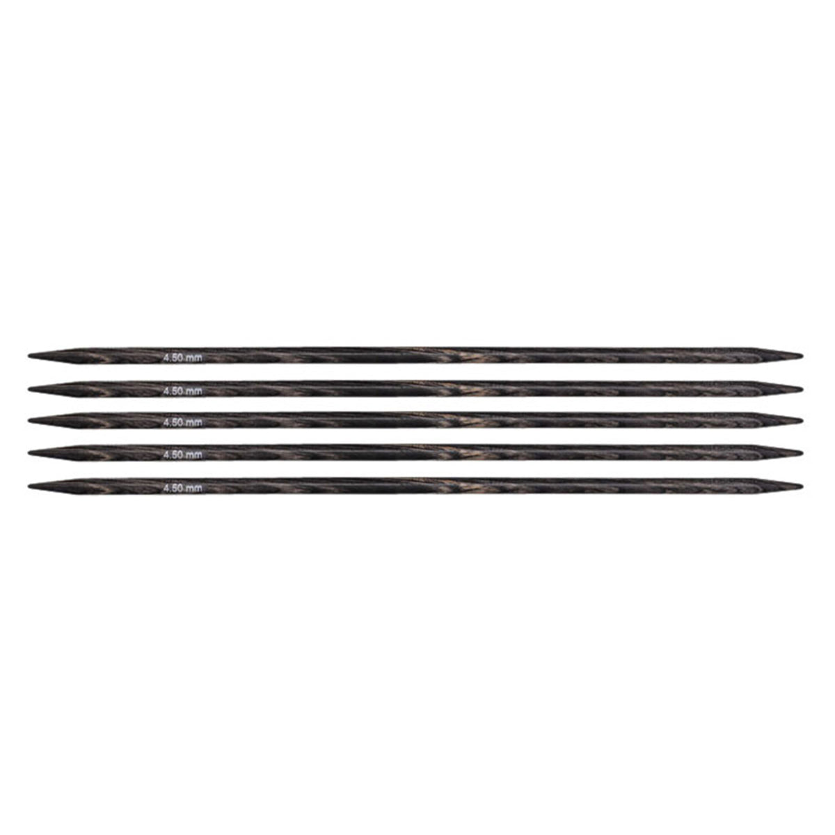 KnitPro Dreamz Double Point Needles - US 7 - 6" (4.5mm) Grey Onyx - Zoom Image

