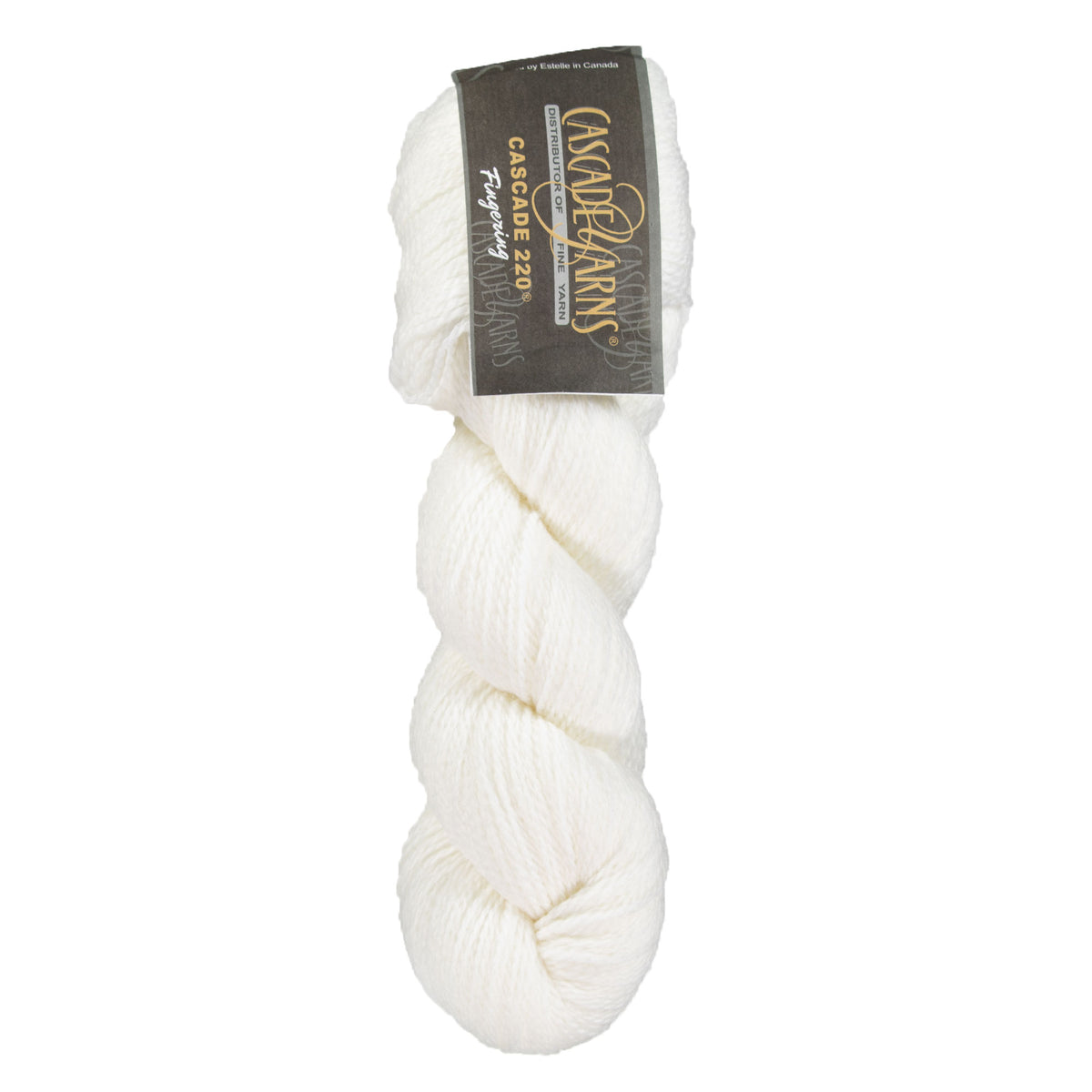 Cascade 220 Fingering Yarn - 8505 White - Zoom Image
