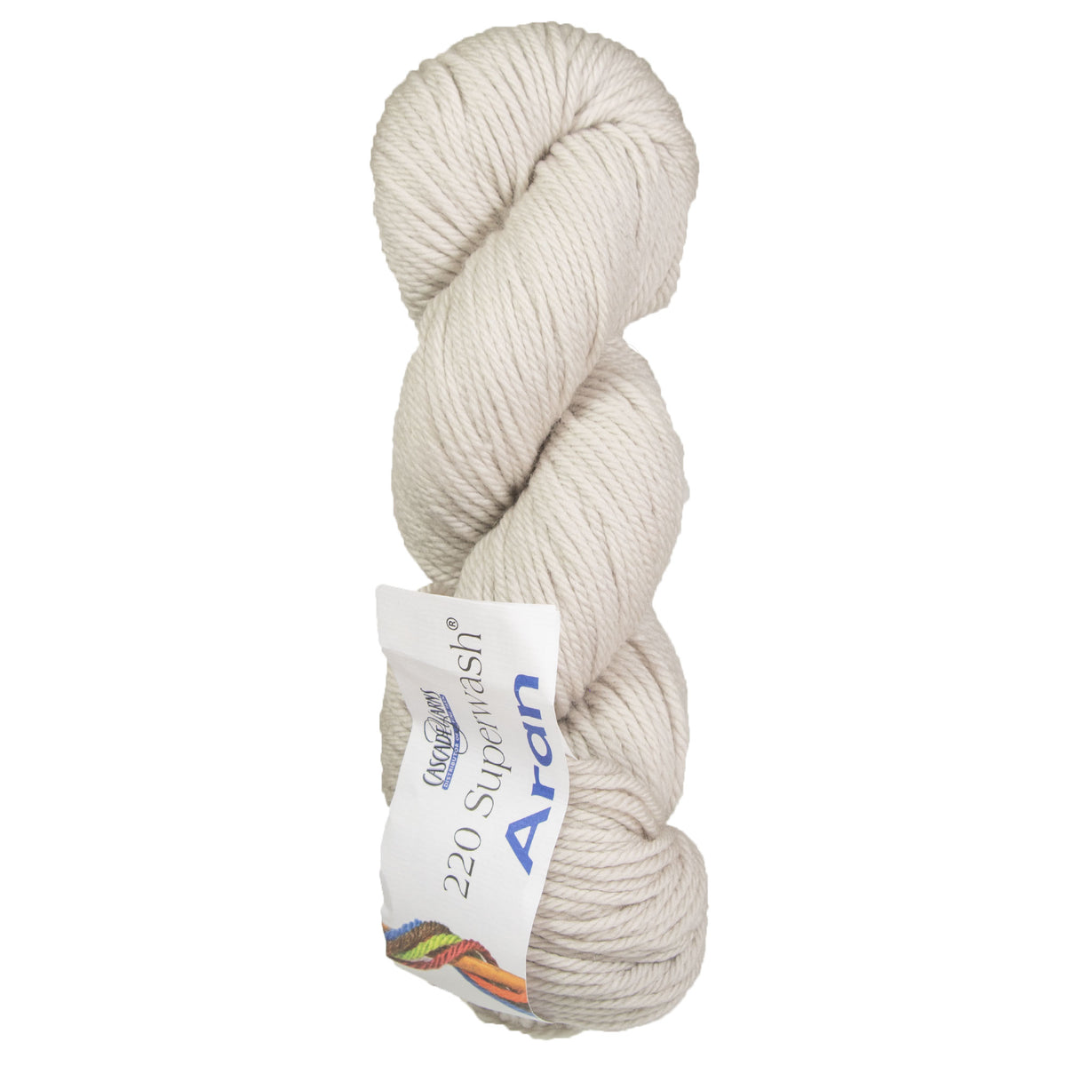 Cascade Yarns 220 Superwash Aran Yarn - 0875 Feather Grey - Zoom Image
