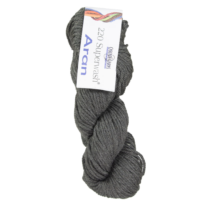 Cascade Yarns 220 Superwash Aran Yarn - 0900 Charcoal - Zoom Image