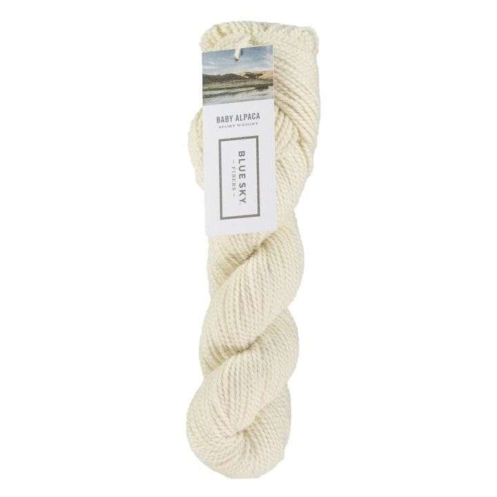 Blue Sky Fibers Baby Alpaca Yarn - 500 - White - Zoom Image