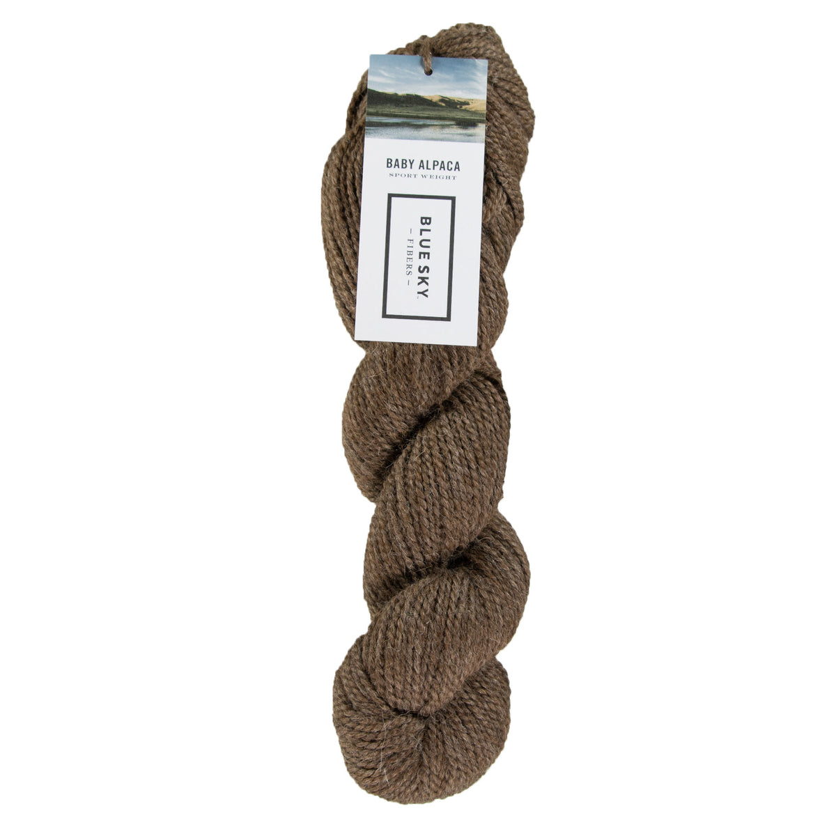 Blue Sky Fibers Baby Alpaca Yarn - 506 - Streaky Brown - Zoom Image
