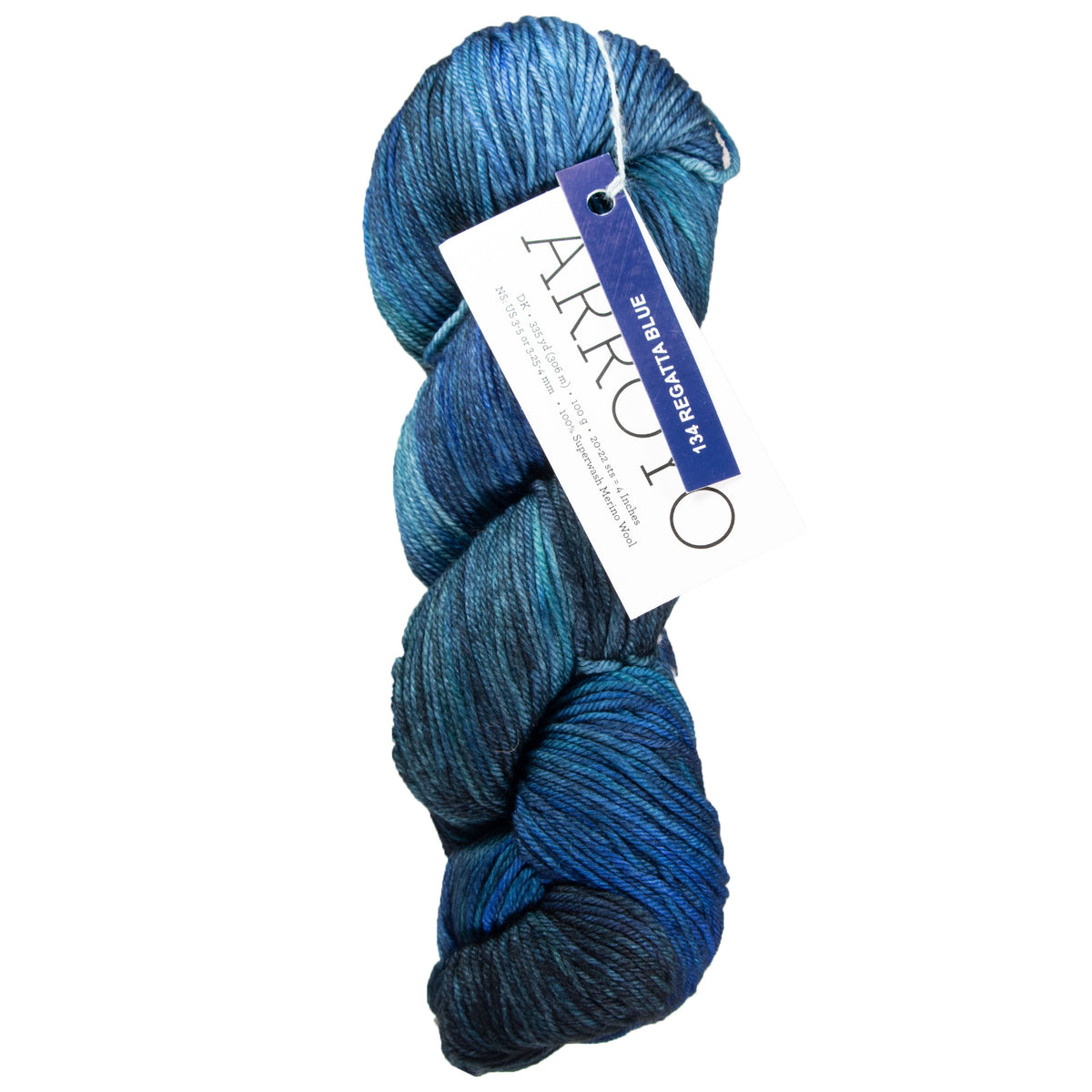 Malabrigo Arroyo Yarn - 134 Regatta Blue - Zoom Image
