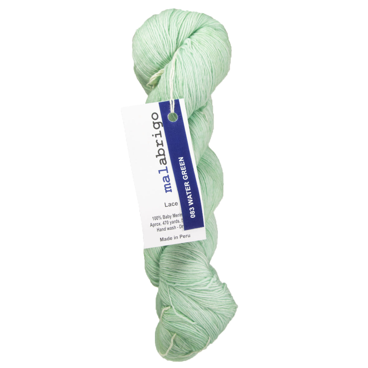 Malabrigo Lace Yarn - 083 Water Green - Zoom Image
