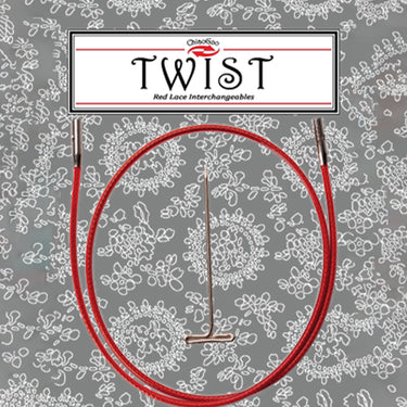 ChiaoGoo TWIST Red Cables Needles - 14"/35cm [S] - Zoom Image