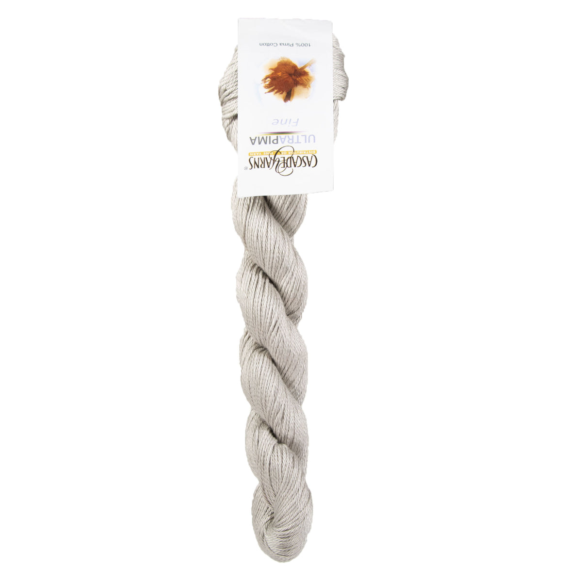 Cascade Yarns Ultra Pima Fine Yarn - 3801 Silver - Zoom Image
