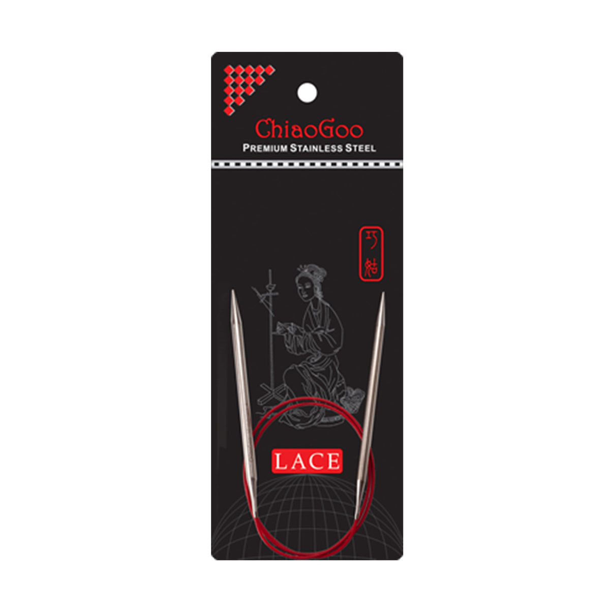 ChiaoGoo RED Lace Circular Needles - US 3 (3.25mm) - 16" - Zoom Image
